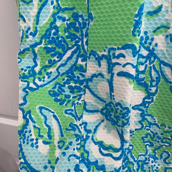 Lilly Pulitzer Green and Blue Trudy Shift Dress Sz 00 - Picture 8 of 12